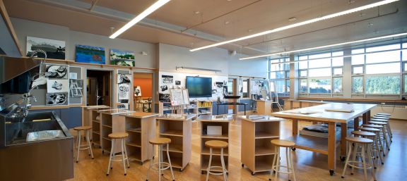 One of the arts studios at Brentwood